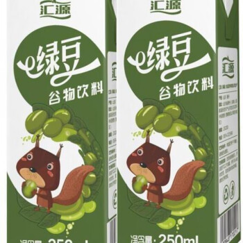 绿豆爽爽吸200ml250ml10盒红豆薏米饮料水谷物粗粮饮品绿豆谷物饮料