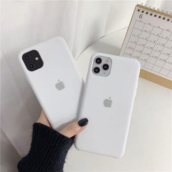 苹果11液态硅胶8plus手机壳7plus78硅胶xr防摔ins网红xs软壳乔鸟白色