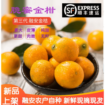 顺丰速运融安金桔广西柳州特产脆蜜金柑5斤爆甜脆皮新鲜水果整箱应季