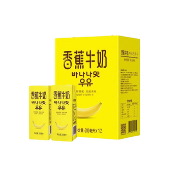 新希望香蕉牛奶200ml12盒保质期到2022年5月
