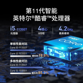 8gb内存 256g pcie固态硬盘 定制 11代i5-1135g7 锐炬xe显卡