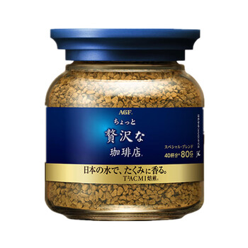 agf蓝咖啡80g日本maxim金美式冻干黑溶黑咖啡【1瓶】金罐80g(柔和