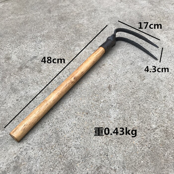 小锄头草农用工具种菜两用小型家用种花锄挖土园艺全钢户外神器小锄头