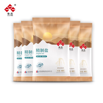 鲁晶 无碘食用盐 家用炒菜天然调味品 炖汤提鲜食用盐巴 精制盐(未