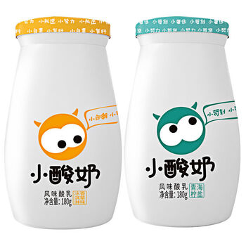 云南大理来思尔网红小酸奶180g儿童酸奶一只酸奶牛果味酸奶6原味
