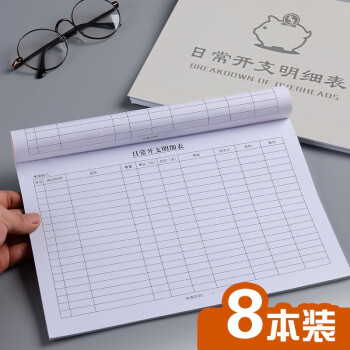 儒善缘公司日常开支明细表现金日记账每日开支流水记账本会计出纳前台