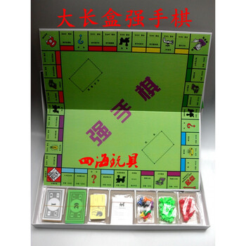 大富翁游戏棋 80后怀旧玩具大号长盒强手棋老版游戏棋桌游富翁地产