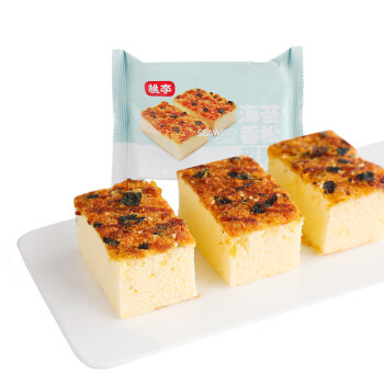 桃李面包海苔香松蛋糕网红早餐糕点儿童学生零食夹心面包礼品60g袋6