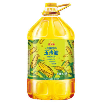 金龙鱼 食用油 不油腻青年 物理压榨玉米油6.18L