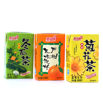 惠尔康植物凉茶饮料菊花茶冬瓜茶清凉茶饮料夏日饮品哼嘟芦柑248ml24