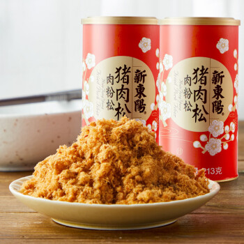 吃情派新东阳猪肉松肉粉松213g2罐儿童海苔营养肉松寿司拌饭猪肉松213