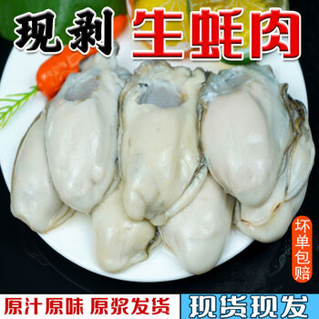 生蚝肉鲜活现拨海蛎肉新鲜牡蛎肉去壳生蚝肉乳山生蚝三盒家庭纯手工现
