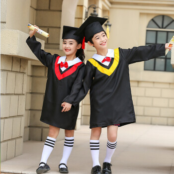 儿童博士服儿童博士服演出服男女童小学生幼儿园学士袍毕业照礼服表演