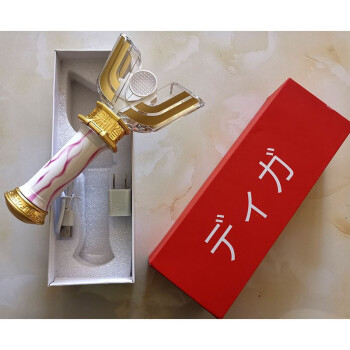 儿童动漫周边玩具白棒黑棒cos道具套装合金神光棒胜利队服手套帽子