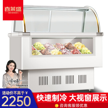 喜莱盛xenesen冰淇淋展示柜冷藏柜商用冰柜硬质冰激凌柜雪糕柜商场