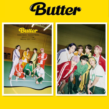 防 弹少年团《butter》新款墙面海报 墙贴装饰贴画 收藏画周边 集体