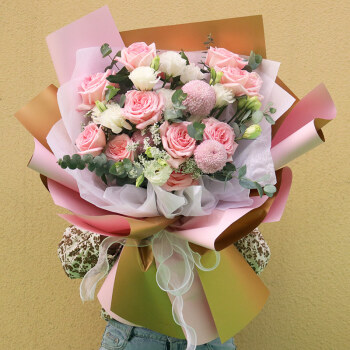 鲜花速递同城混搭玫瑰向日葵毕业花束上海北京杭州广州生日送花店