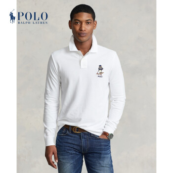 ralphlauren拉夫劳伦男装21冬定制修身版polo熊polo衫rl14465100白色s