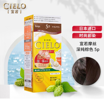 宣若(cielo)宣若染发摩丝 100g(深纯棕色5p 日本进口染发剂染发膏