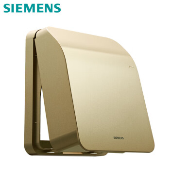 西门子（SIEMENS）开关插座防水盒 通用86型暗装面板防溅盒 日曜金(可90°悬停)