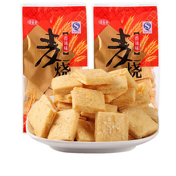 小王子麦烧休闲零食小麦多谷物小吃80后怀旧零食混合口味100g香辣味