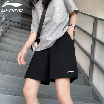 【建议拍小一码】李宁短裤女休闲裤子运动裤春夏季服饰冰丝跑步速干裤