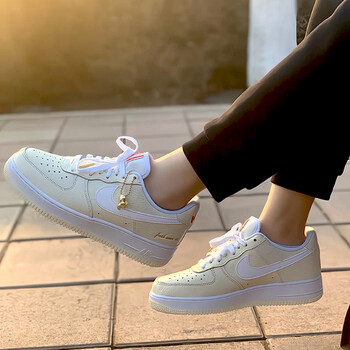 运动鞋包 板鞋 耐克(nike) nike耐克男鞋女鞋air force 1 af1 low米白