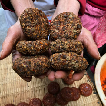 正宗四川泸州农家手工干豆豉团风味豆豉粑5个干豆鼓鱼调料10个干豆豉