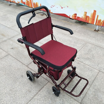 y.d老年手推车代步手扶助行器座椅轻便折叠老人推车