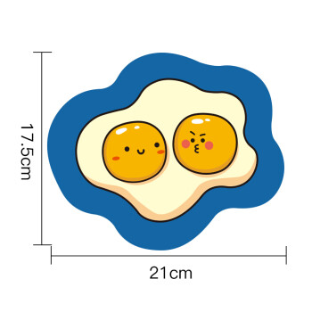 津浆 韩国可爱卡通个性超小号软萌小鸡蛋简约办公鼠标垫防滑女新款