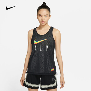 耐克 女子双面穿篮球球衣 nike dri-fit fly dn1794 dn1794-010 xl