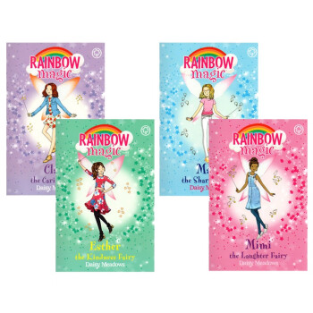 英文原版 彩虹魔法仙子 4册the rainbow magic friendship fairies