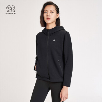 kolon sport/可隆户外针织连帽夹克 女士四面弹力轻柔简约舒适透汽上