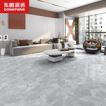 东鹏瓷砖 几何灰 600x1200客厅全抛釉瓷砖地板砖简约现代大规格岩板