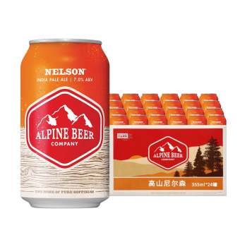 高山（Alpine）美国进口精酿啤酒 Alpine Beer 高山二重唱/高山之窗啤酒355ml瓶 高山尼尔森355ml*24罐