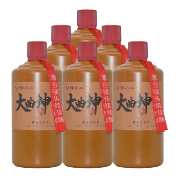 赖小二 茅台镇 大曲坤沙酒 53度 酱香型白酒 500ml*6瓶 整箱装 高度酒