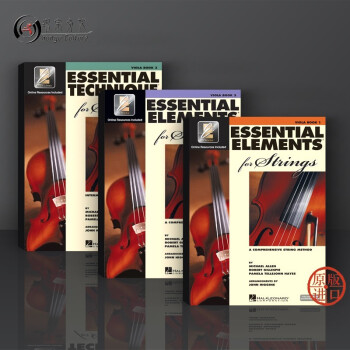 弦乐的基本要素 中提琴教材 附在线音乐 全套共一至三卷 美国海伦德原版乐谱书 Essential Elements for Strings with EEi Viola
