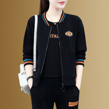 拾颜轻奢时尚休闲服运动套装女春秋款秋季休闲运动套装女时尚韩版卫衣