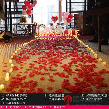 求婚布置室内订婚布置求婚布置创意用品室内房间浪漫场景道具网红生日