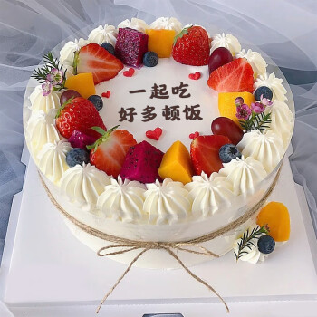 儿童网红蓝莓生日蛋糕定制当日送达一起吃好多顿饭6英寸适合12人食用