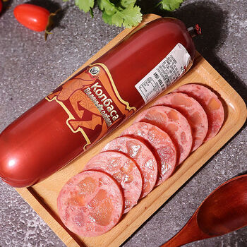 俄罗斯火腿肠超大卢布肠俄式香肠雪花松仁肉肠火腿即食猪肉肠大牛筋肠