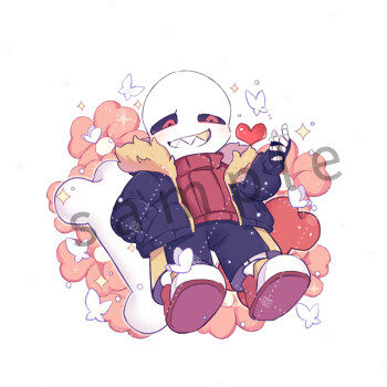 undertale周边传说之下sans钥匙扣徽章friskhorrorink