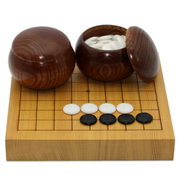 尚客诚品围棋套装 3cm9线新榧小棋盘+小枣木罐+密胺棋子81颗 初学者儿童