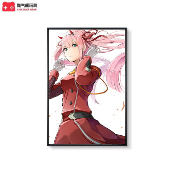 国家队02周边挂画 02动漫海报挂画darling in the franxx国家队壁画二
