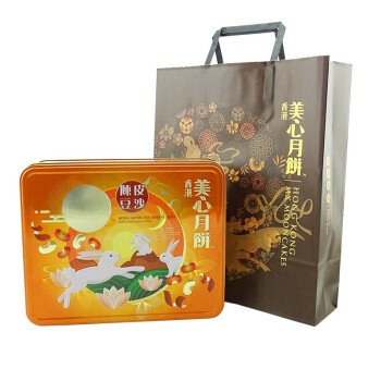 美心 中国香港进口美心（Meixin）陈皮豆沙月饼420g盒装中秋月饼