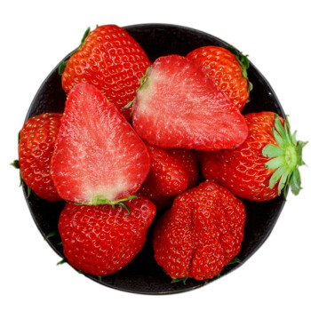 现摘丹东99红颜奶油草莓 久久甜草莓 新鲜水果 3斤大果 单果约25-35g
