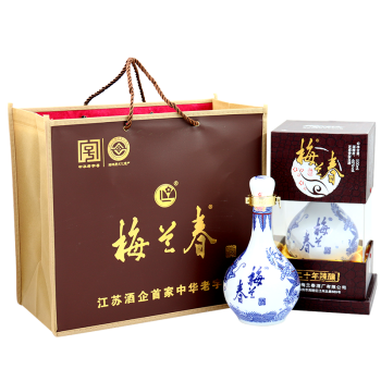 【可砍价,整箱送赠品】梅兰春46度龙瓶 芝麻香型白酒 江苏泰州特产