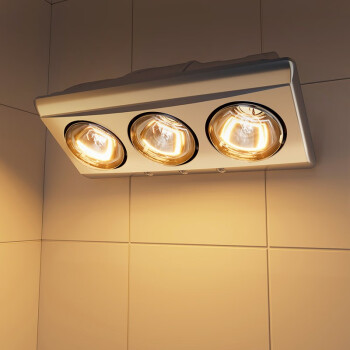 欧普三灯壁挂灯暖浴霸，小层高小面积浴室取暖神器