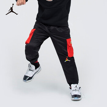 耐克童装nikeairjordan男女童保暖长裤2021秋冬儿童针织休闲运动裤558
