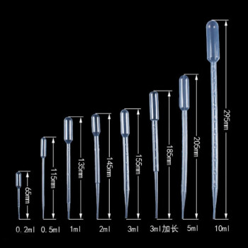 一次性塑料滴管吸管医用实验喂水吸药烘焙果酱带刻度吸管巴氏滴管3ml